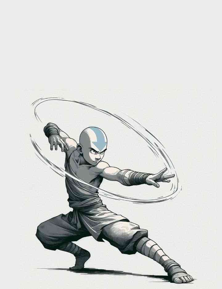 Avatar Aang Airbending Wallpaper | MirrorLog